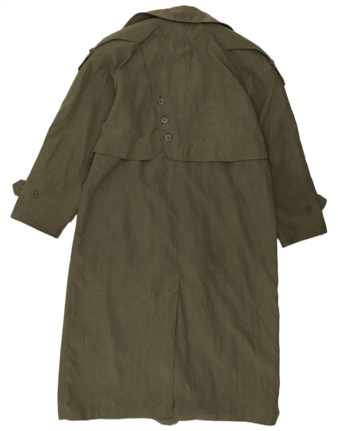 Savannah Womens Übergroßer Trenchcoat UK 10 Small Grün Polyester