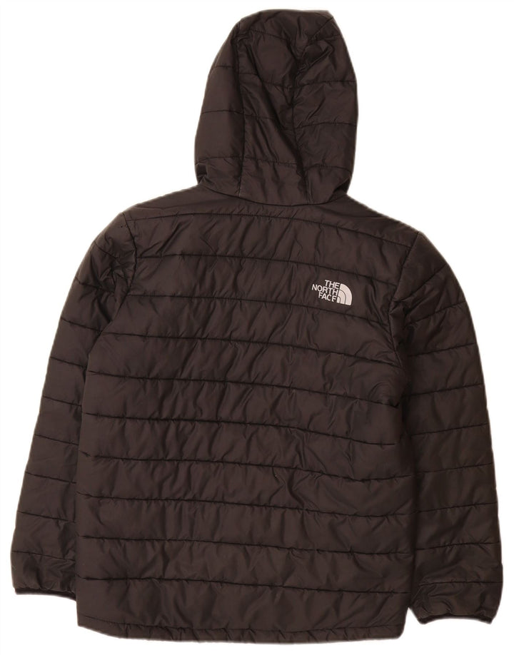 Wattierte Jacke mit Kapuze für Jungen von The North Face, 9–10 Jahre, mittelschwarz, Polyester