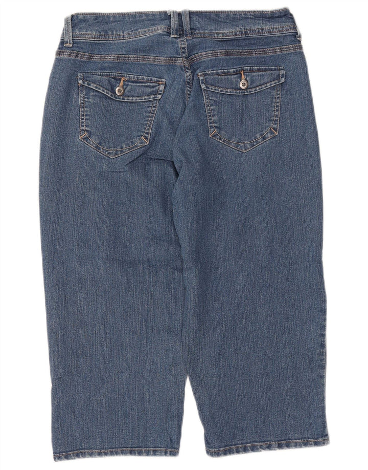 LEE Womens Riders Capri Jeans US 8 Medium W30 L18  Blue Cotton