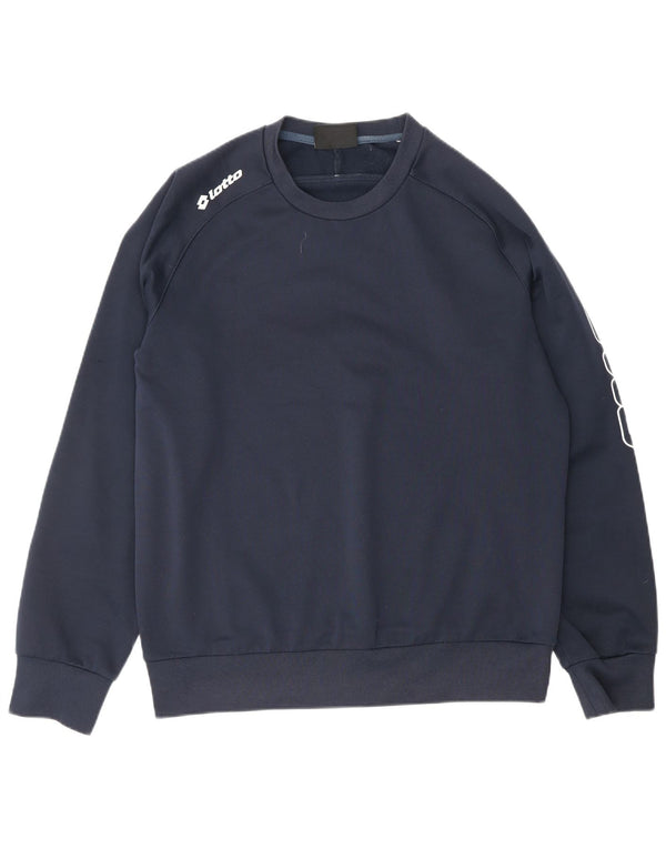 LOTTO Herren-Sweatshirt mit Grafik, mittelgroß, Marineblau