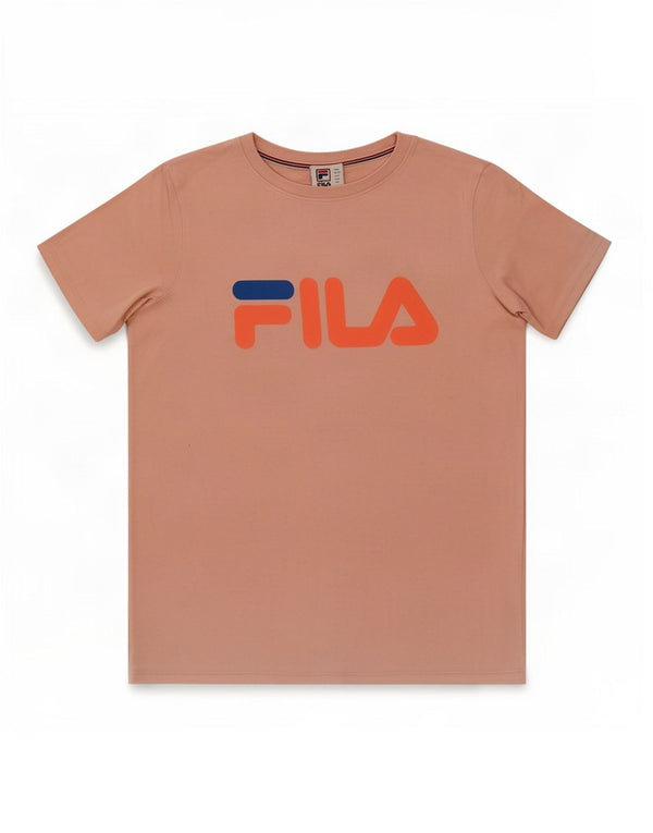 Fila Damen Grafik-T-Shirt Top UK 10 Small Pink