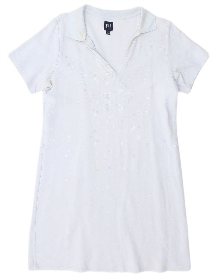 Gap Damen-Polokleid in Übergröße, Gr. 10, Größe S, Blau, Baumwolle