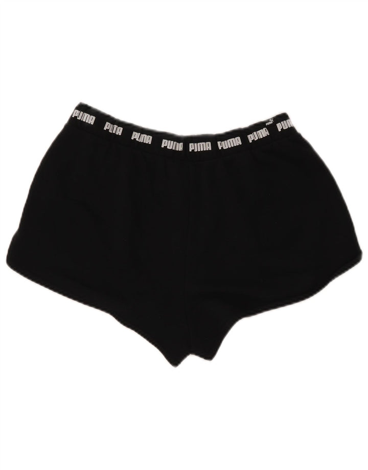 PUMA Damen Graphic Sport Shorts UK 12 Medium Schwarz