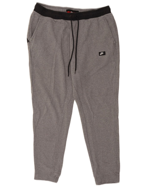 Nike Herren-Trainingshose XL, graue Colourblock-Baumwolle