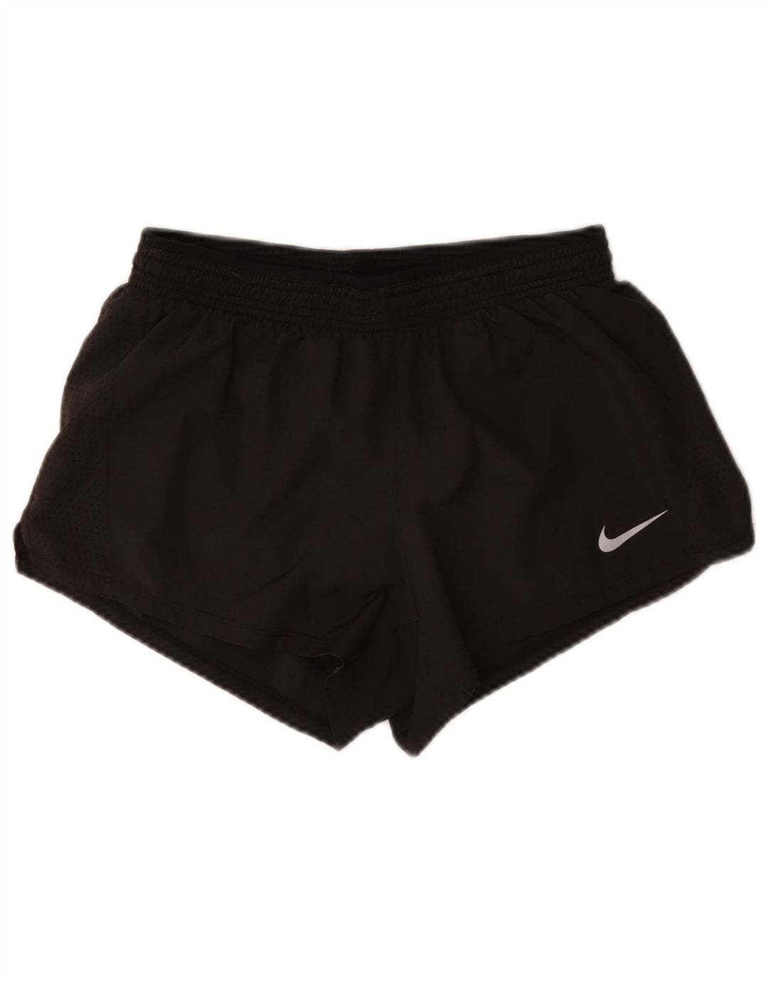 Nike Damen Dri Fit Sport Shorts UK 12 Medium Schwarz Polyester