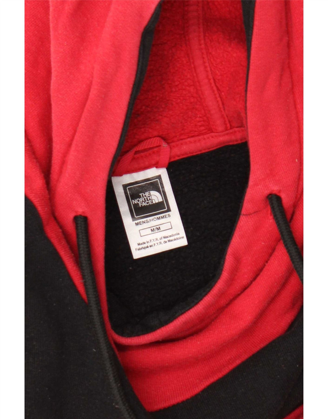 The North Face Herren-Kapuzenpullover, Mittelrot, Farbblock