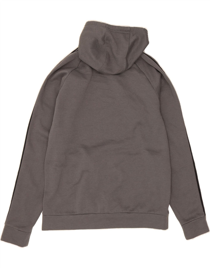 ADIDAS Mens Hoodie Jumper Large Grey Polyester Vintage Adidas and Second-Hand Adidas from Messina Hembry 