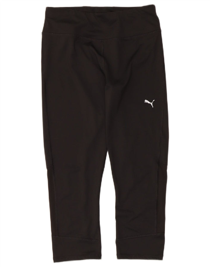 Puma Damen Capri-Leggings UK 12 Medium Schwarz Polyester