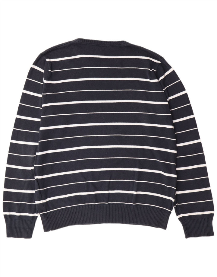 TIMBERLAND Herren-Pullover mit Rundhalsausschnitt, XL, marineblau, gestreift, Baumwolle