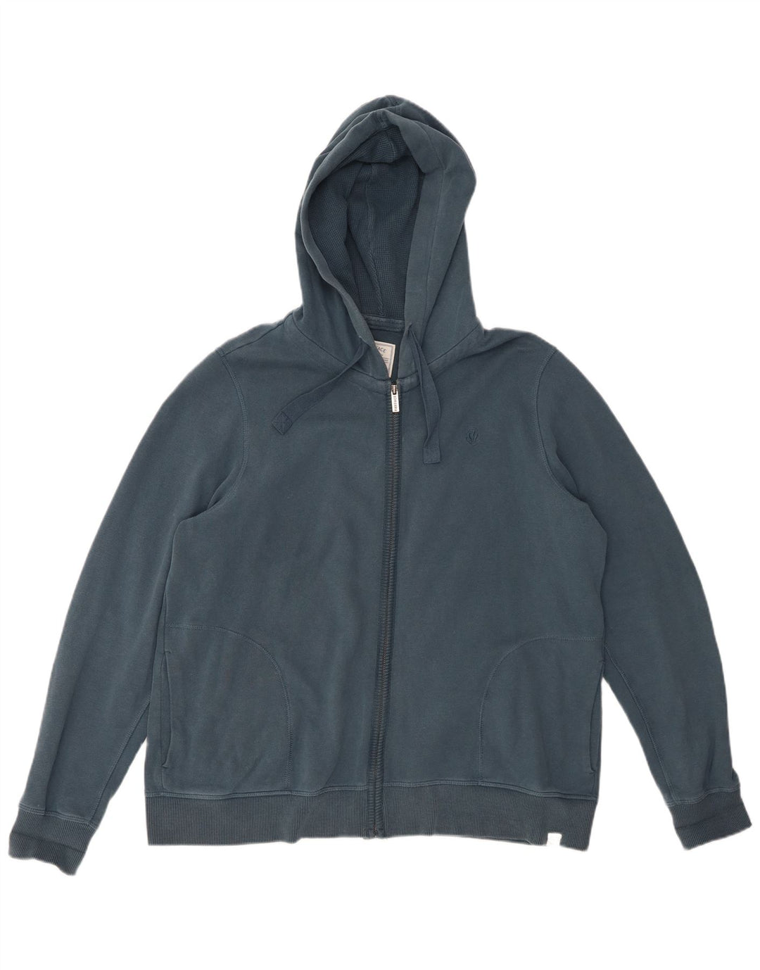 Fat Face Herren-Kapuzenpullover mit Reißverschluss, groß, grüne Baumwolle