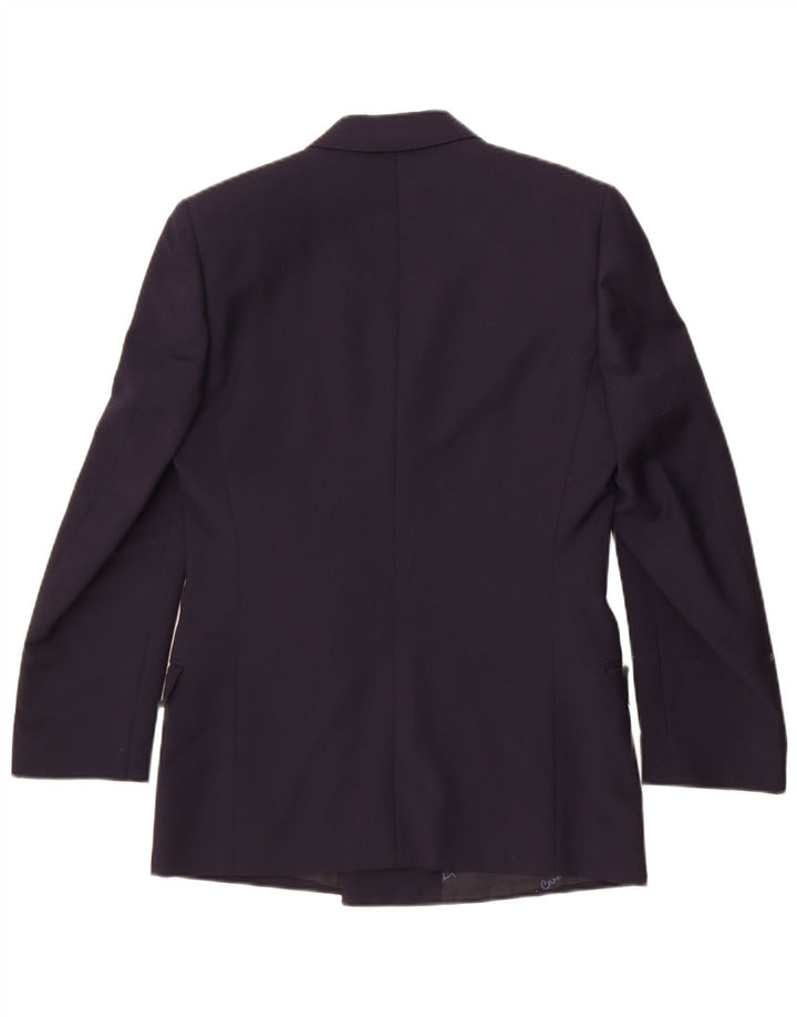 Pierre Cardin Herren Zweireihiger Blazer Jacke UK 36 Small Marineblau
