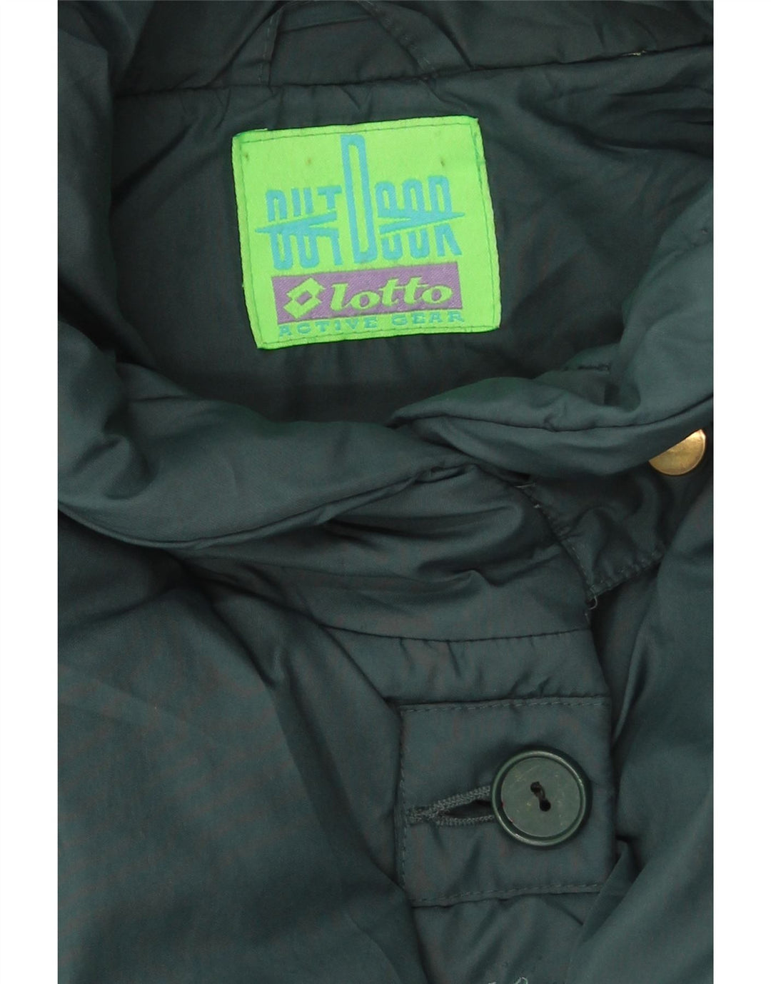 LOTTO Womens Padded Jacket UK 18 XL Green Vintage Lotto and Second-Hand Lotto from Messina Hembry 