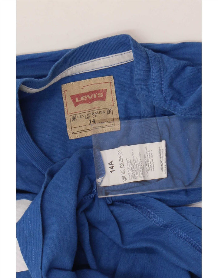 Levi's Jungen Graphic Top Langarm 13–14 Jahre blaue Baumwolle