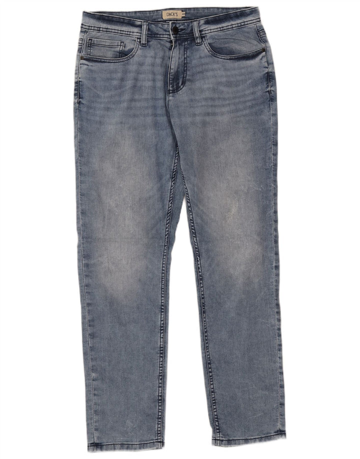 Dack's Damen Tapered Jeans IT 48 XL W34 L32 Blaue Baumwolle