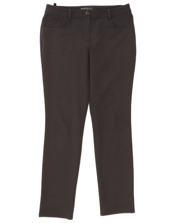 Nike Damen Golf Skinny Casual Hose UK 12 Medium W32 L30 Schwarz