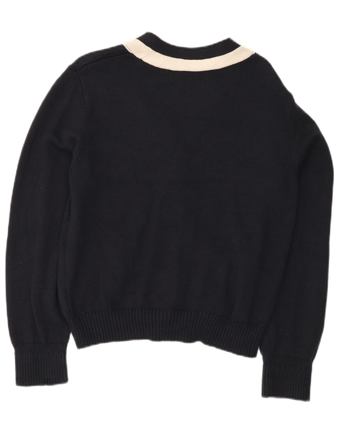 Marks & Spencer Damen-Cardigan-Pullover, UK 14, mittleres Marineblau, Farbblock