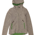 Bench Damen-Strick-Bomberjacke mit Kapuze, UK 12, mittelgraues Acryl
