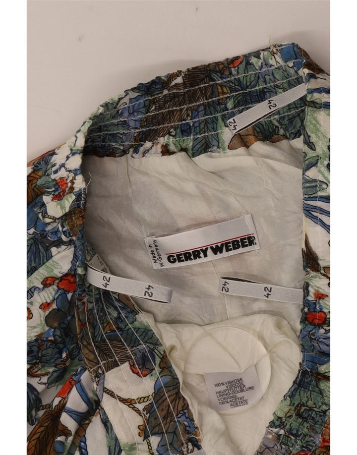 Gerry Weber Damen ausgestellter Rock EU 42 Large W32 Mehrfarbiges Blumenmuster
