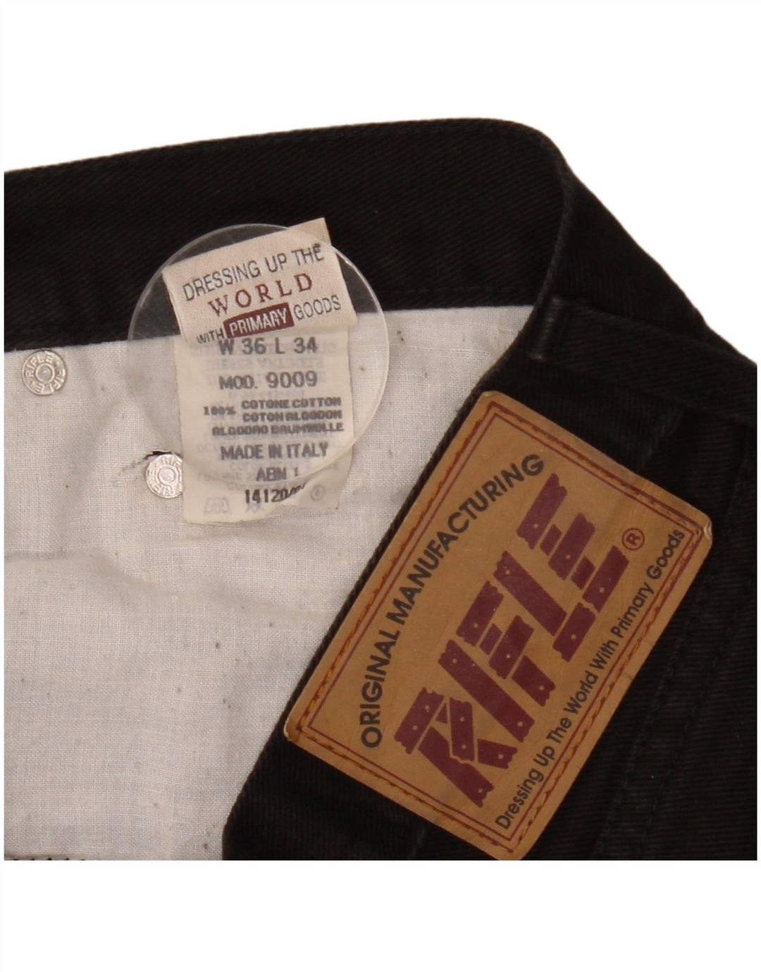 Rifle Damen Straight Jeans W36 L34 Schwarze Baumwolle
