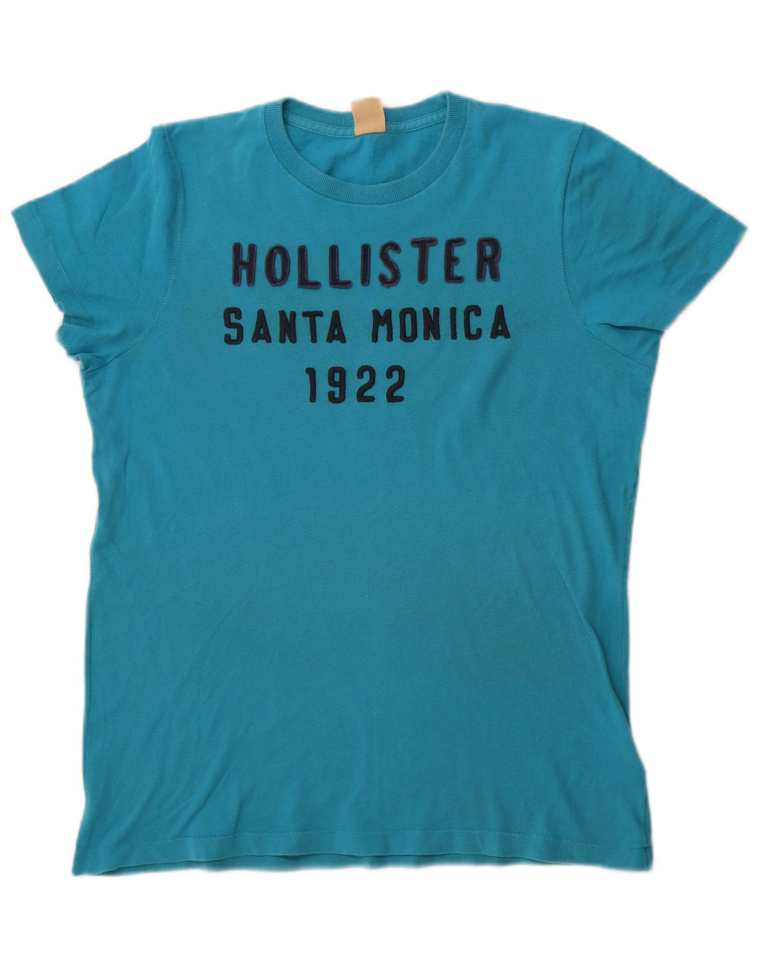 Hollister Herren Grafik-T-Shirt-Oberteil aus mittelblauer Baumwolle