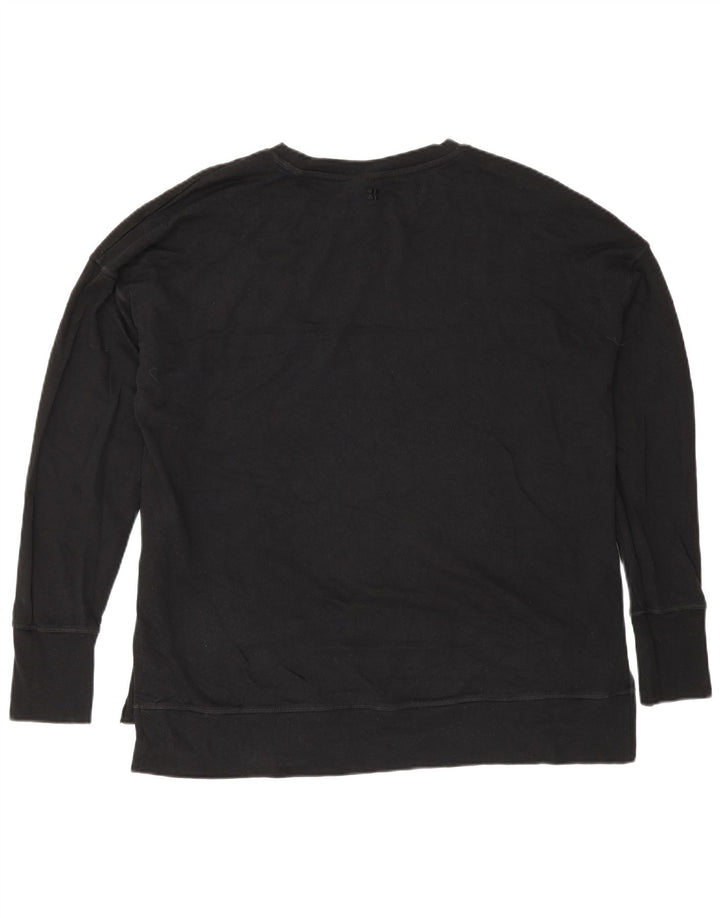 Sweaty Betty Damen-Sweatshirt in Übergröße, Größe M, Schwarz, Baumwolle, UK 14