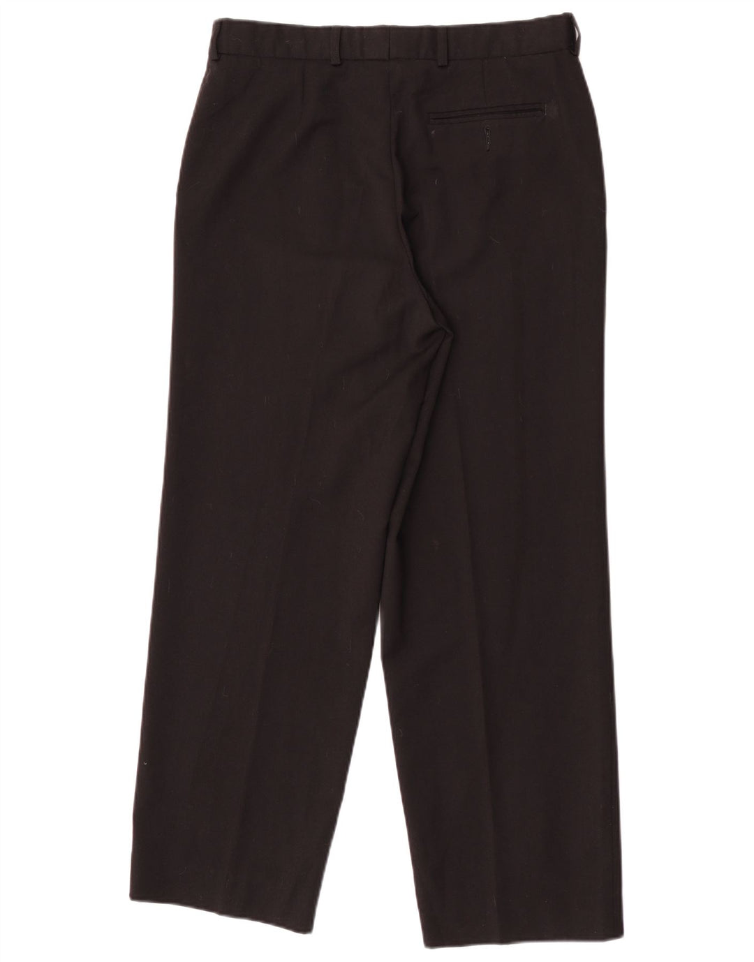 Marks & Spencer Herren St. Michael Gerade Anzughose W32 L28 Schwarze Wolle