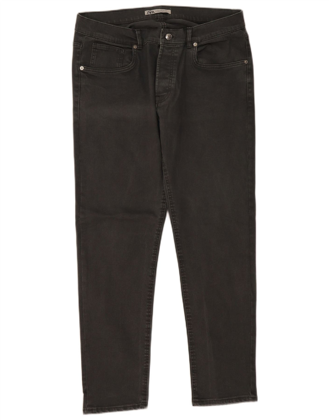Zara Herren Slim Jeans EU 46 XL W36 L30 Grau