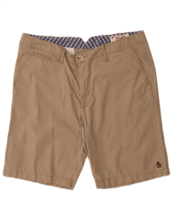 PINGUIN Herren-Chinoshorts, Größe M, W32, Beige, Baumwolle