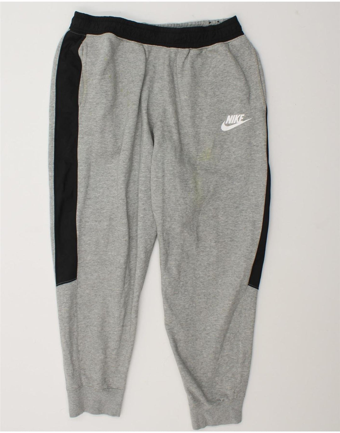 Nike Herren-Trainingsanzug, groß, graue Farbblock-Baumwolle