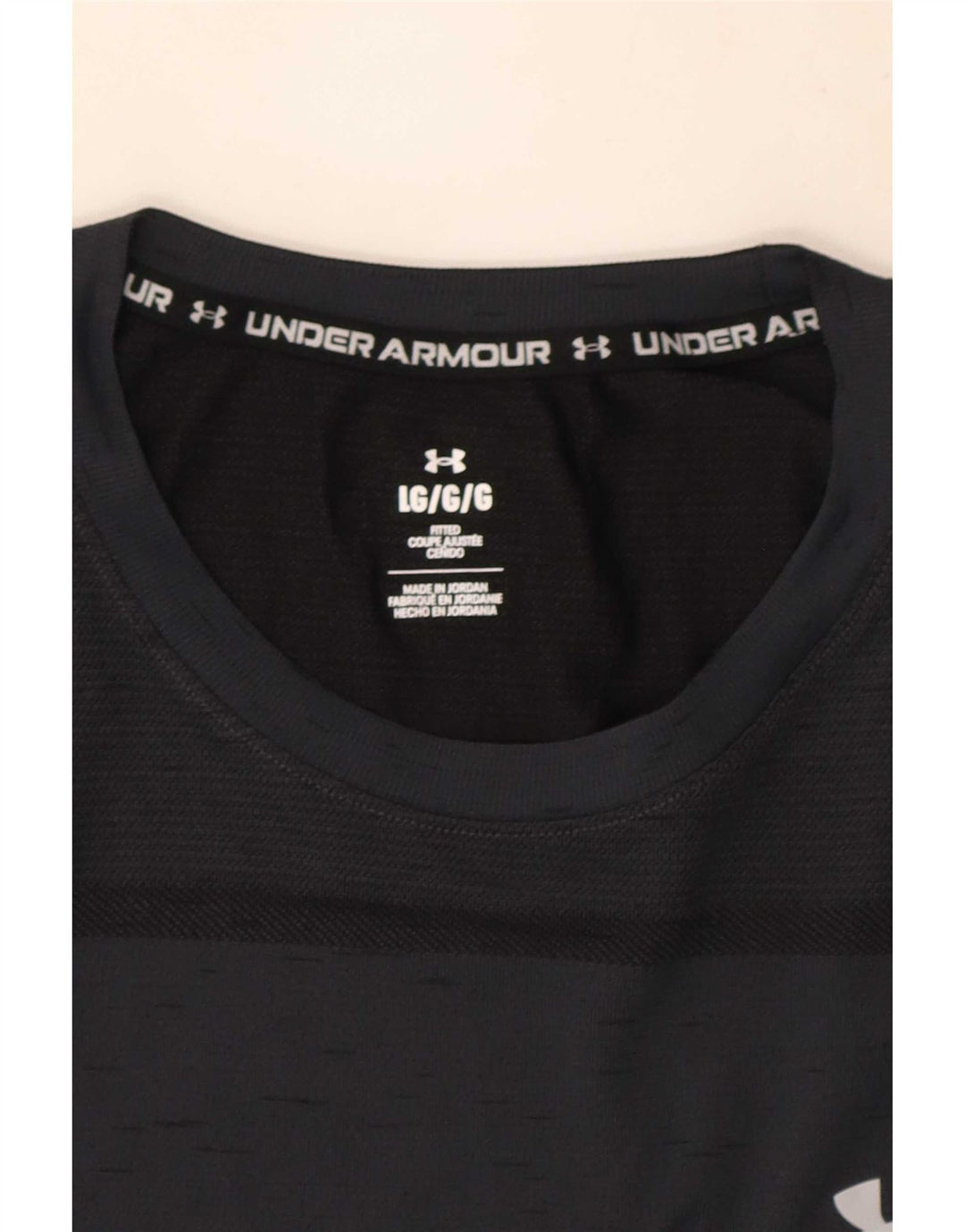 Under Armour Herren-T-Shirt mit tailliertem Schnitt, groß, grau gefleckt