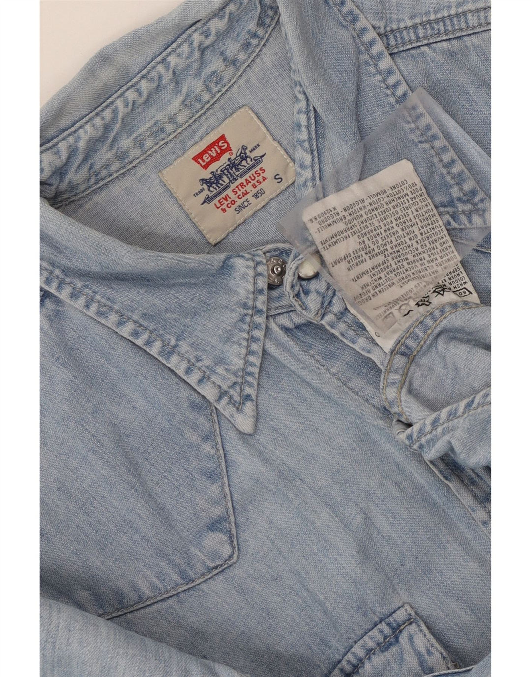 Levi's Herren-Jeanshemd, kleine blaue Baumwolle