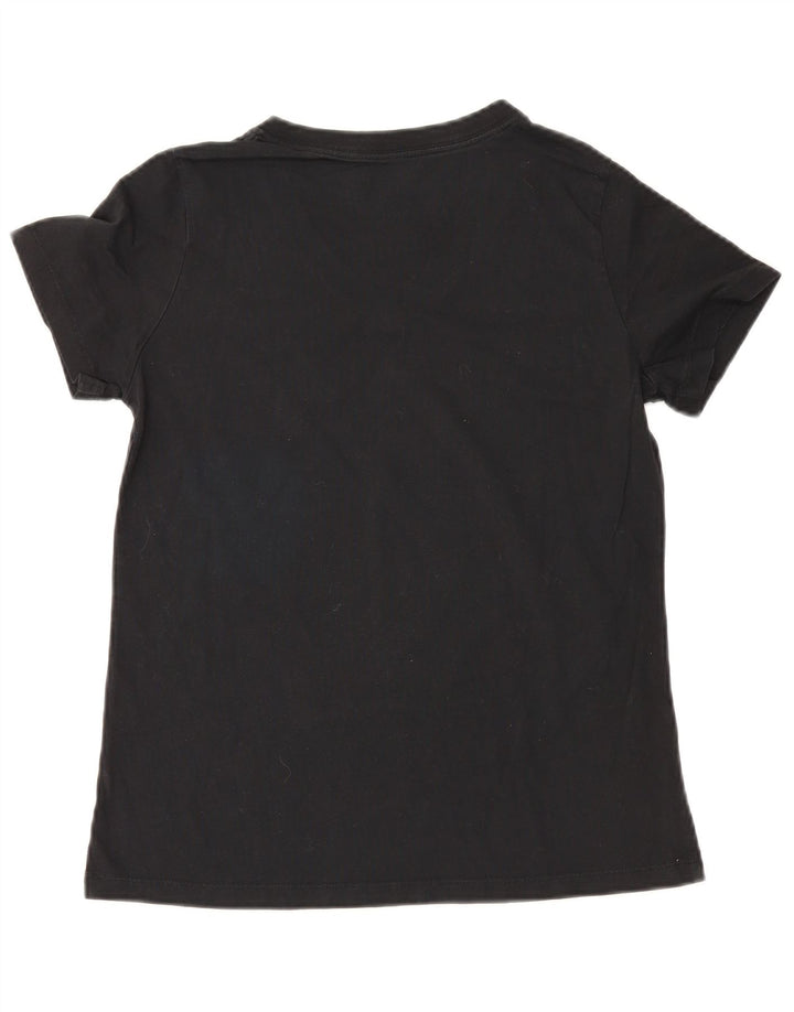Nike Damen T-Shirt Top UK 12 Medium Schwarz