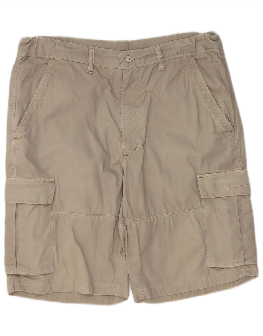 Champion Herren Cargo-Shorts, Größe L, W36, grüne Baumwolle