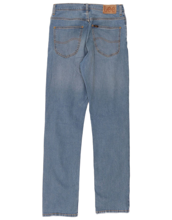 Lee Herren Brooklyn Straight Jeans W30 L32 Blaue Baumwolle