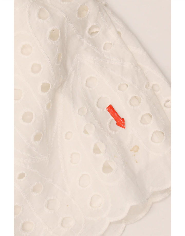 Zara Damen Hemdkleid UK 14 Mittelweiß