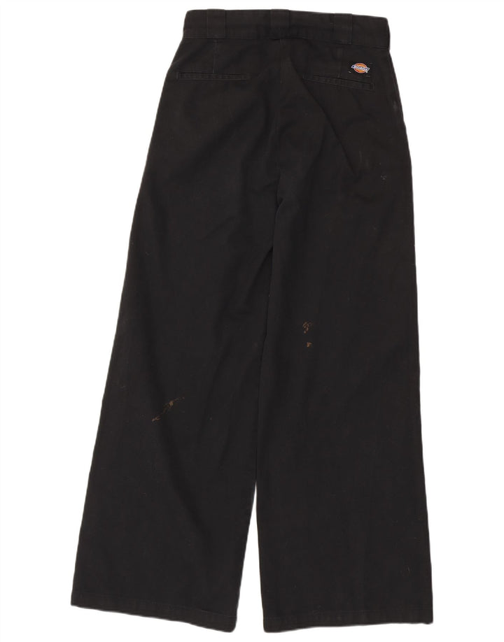 Dickies Damen-Chinohose mit weitem Bein, W26 L28, schwarzes Polyester