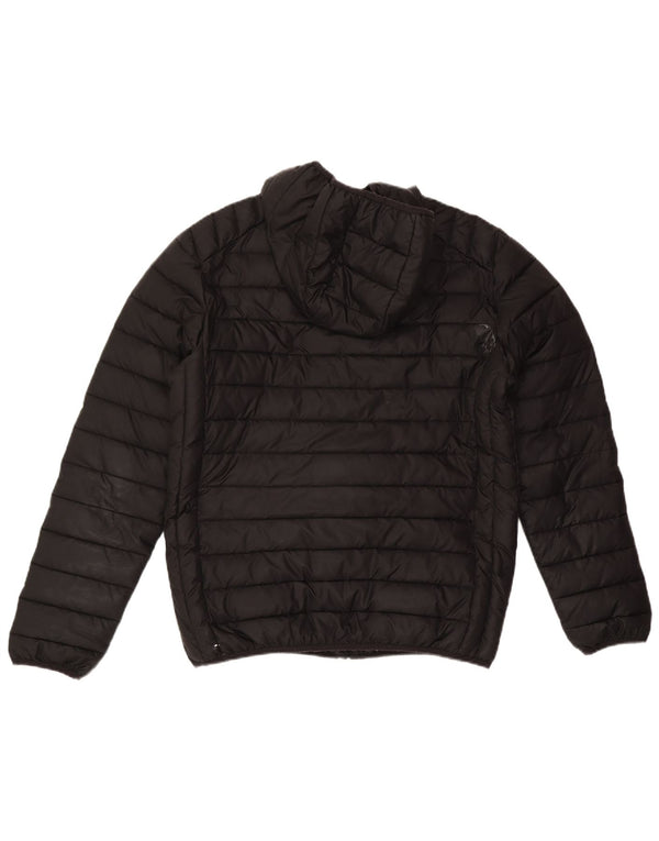 Ellesse Herren-Kapuzenjacke, gepolstert, UK 40, groß, schwarz, Polyester