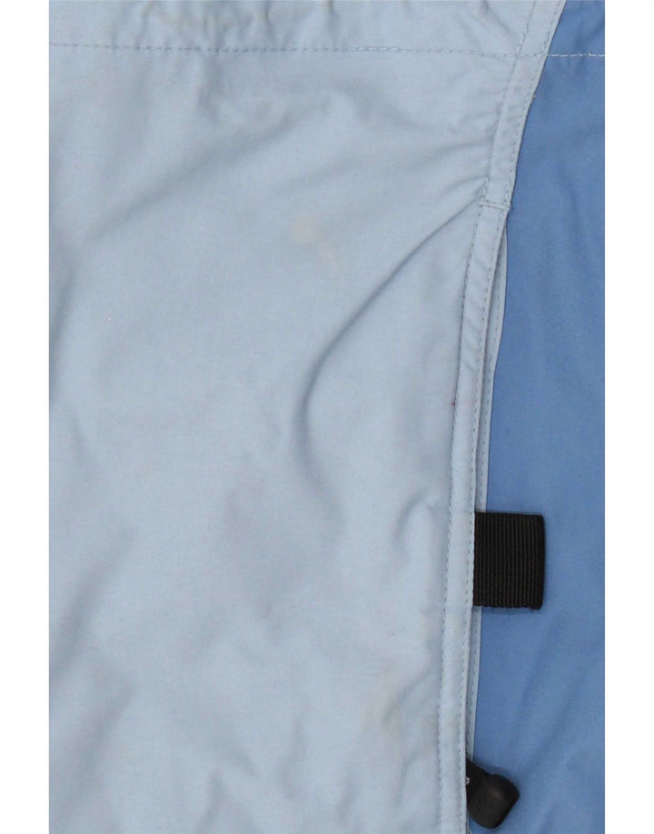 Jack Wolfskin Damen Regenjacke mit Kapuze UK 12 Mittelblaues Polyamid