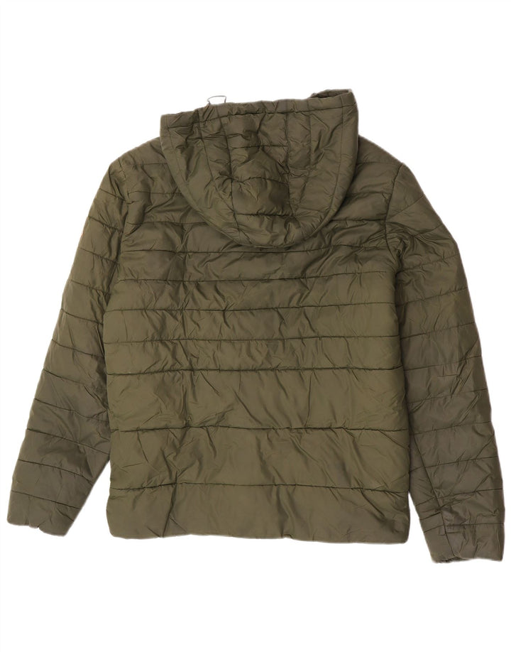 Jack & Jones Herren-Jacke mit Kapuze, gepolstert, Größe 36, Khaki, Nylon