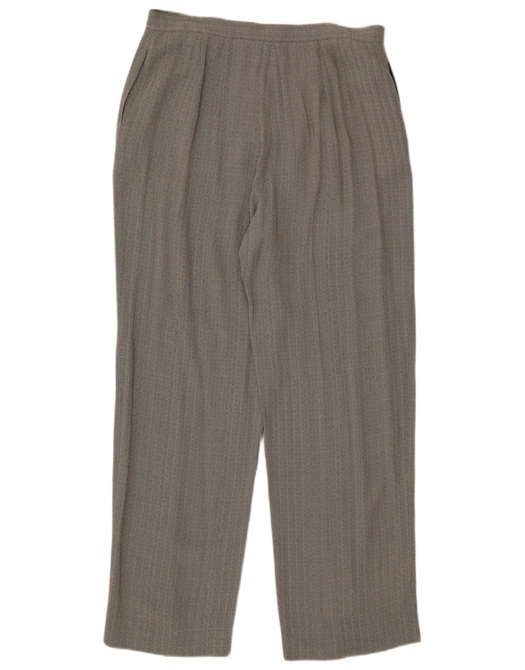 Talbots 2-teiliges Damen-Set mit 2 Knöpfen, UK 16, Größe L, W34, L30, graues Fischgrätenmuster