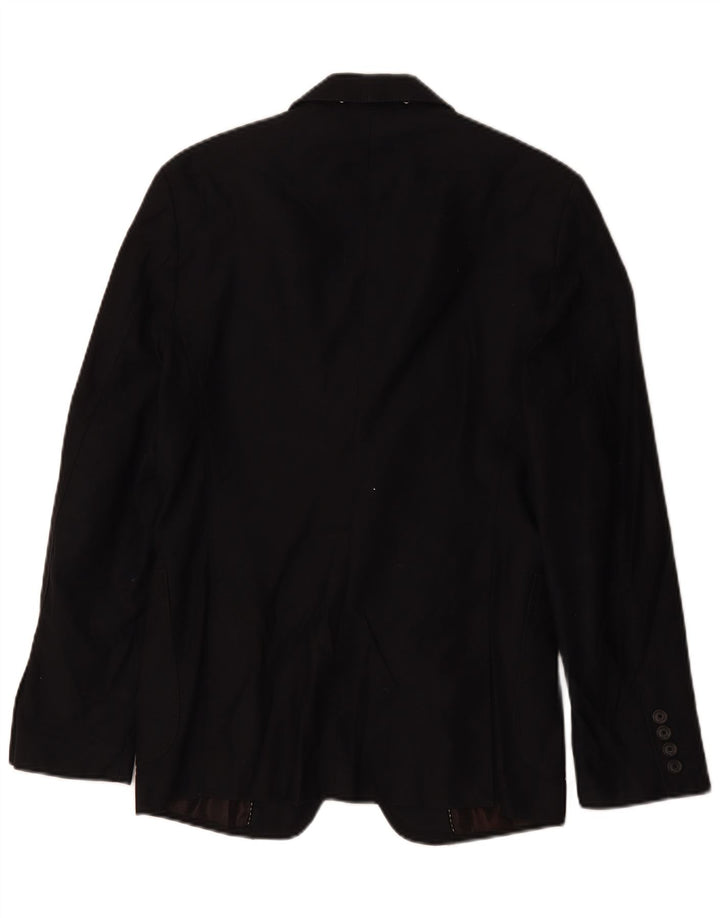 Zara Herren-Blazer mit 2 Knöpfen, EU 46, klein, Marineblau