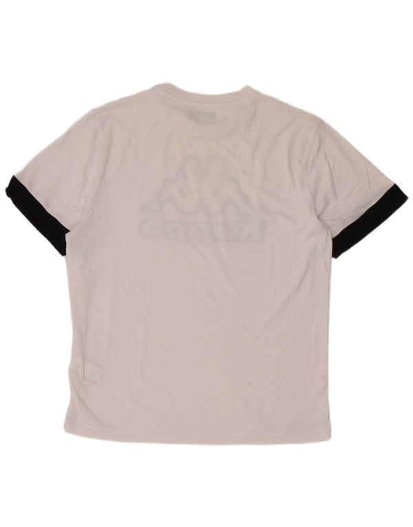 Kappa Herren-T-Shirt mit Grafik, mittelweiße Baumwolle