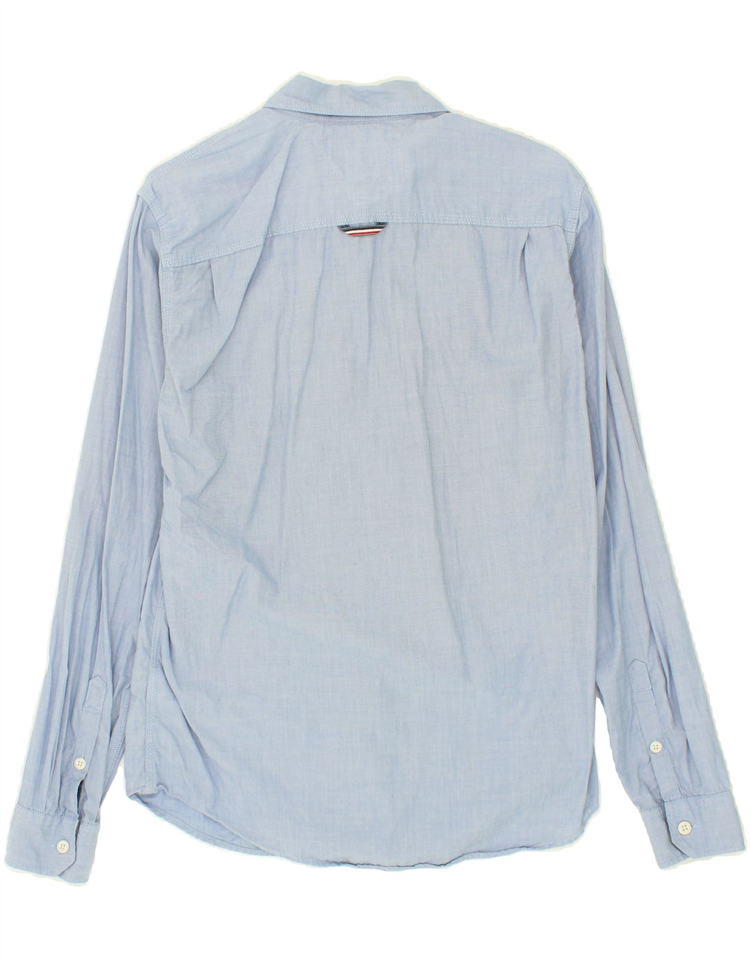 TOMMY HILFIGER Mens Shirt Medium Blue Cotton Vintage Tommy Hilfiger and Second-Hand Tommy Hilfiger from Messina Hembry 