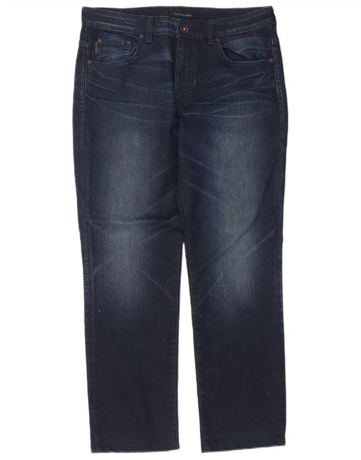 Calvin Klein Herren Regular Slim Jeans W32 L30 Blau