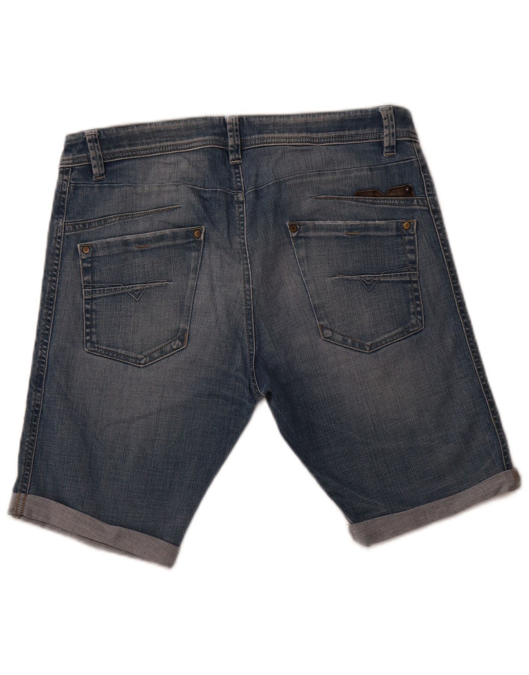 Diesel Herren Darron Tapered Denim Shorts W32 Mittelblaue Baumwolle