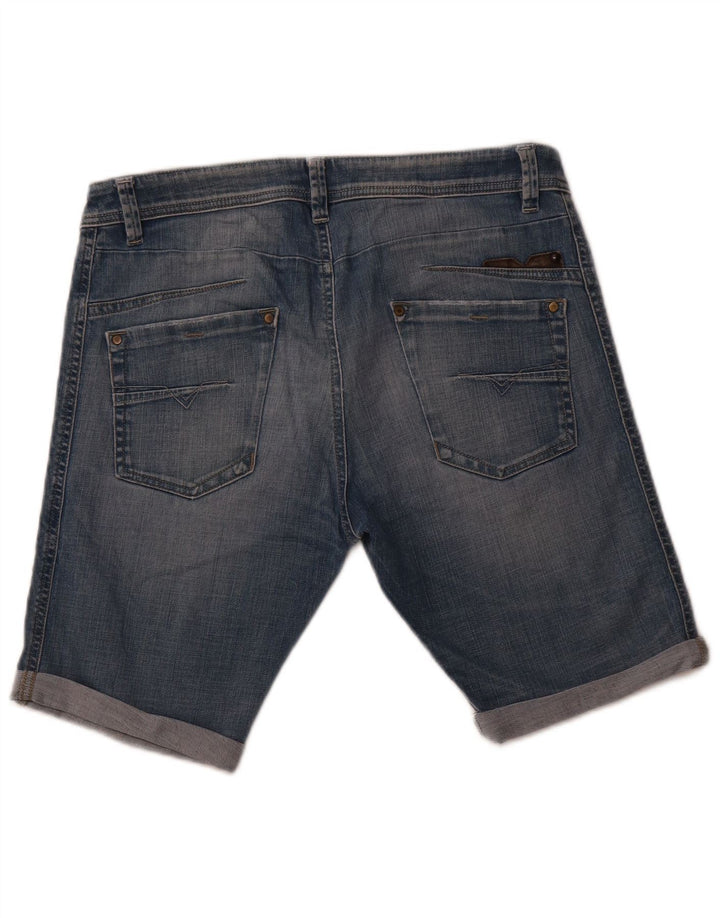 Diesel Herren Darron Tapered Denim Shorts W32 Mittelblaue Baumwolle