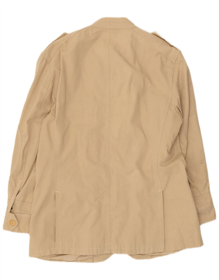 Zara Herren Militärjacke UK 44 2XL Beige Baumwolle