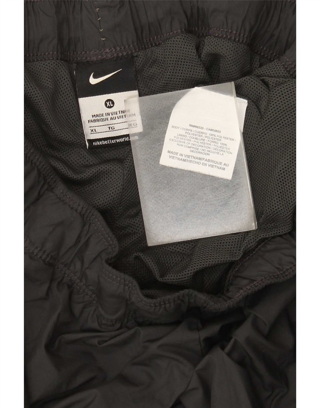 Nike Damen Crop Trainingshose UK 18 XL Graues Colourblock-Polyester