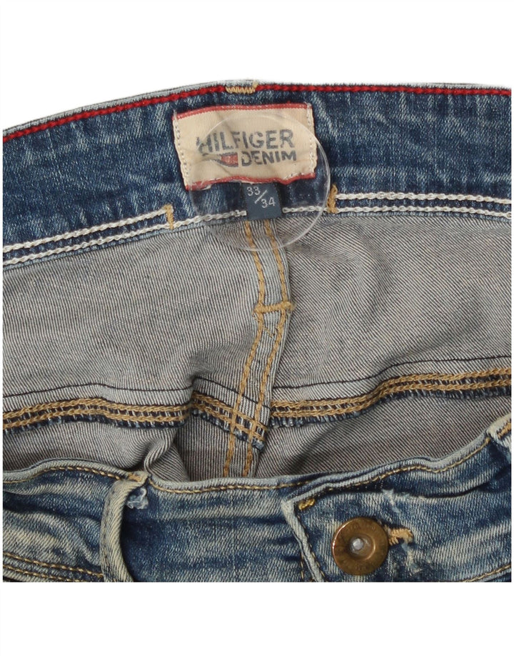 Tommy Hilfiger Damen Slim Jeans W33 L29 Blaue Baumwolle