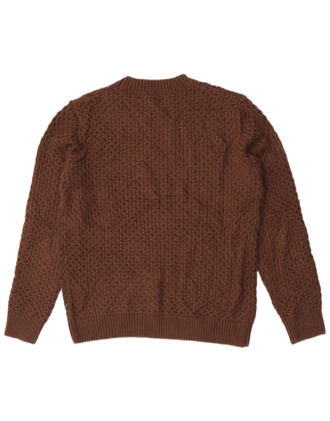 Jack & Jones Herren-Pullover mit Rundhalsausschnitt, groß, braunes Acryl